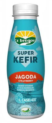 SUPER KEFIR JAGODA 330g PET