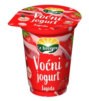 JOGURT Z BREGOV JAGODA 150g VIND