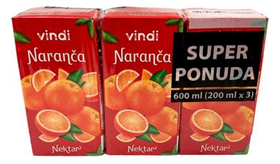 VINDI NEKTAR NARANČA 3X0,2L