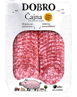 DOBRO ČAJNA KOBASICA 80g NAREZAK ŽITO