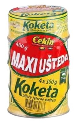 PAŠTETA PILEĆA 4X100g KOKETA
