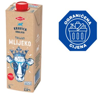 Kravica Kraljica Mlij.2,8%m.m.1 l UHT_OC