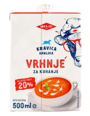 VRHNJE ZA KUHANJE 20% 0,5L KRAVICA KRALJICA