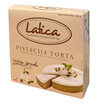TORTA SIR PISTAC. LATICA 650 g