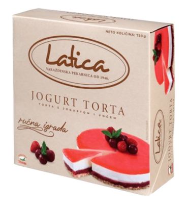 N-TORTA JOGURT S VOĆEM 750G VINDIJA SMRZNUTA -4/1-