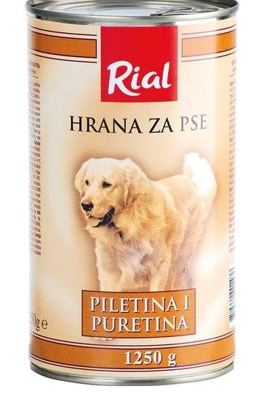 HRANA ZA PSE PILETINA 1250g RIAL