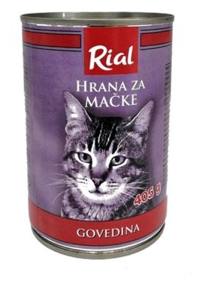 HRANA ZA MAČKE GOVEDINA RIAL 400g