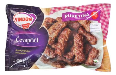 VINDON ĆEVAPČIĆI PUREĆI SMRZNUTI 400g
