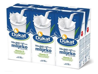 MLIJEKO DUKAT 2,8% TRAJNO 6x1L SLIM