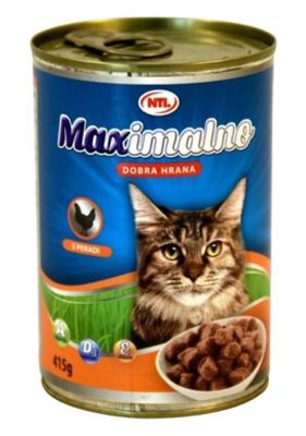MAX HR.MAČKE 415g PERAD