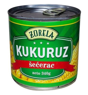 KUKURUZ ŠEĆERAC 285 g ZORELA