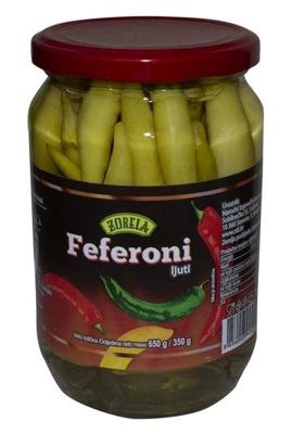 FEFERONI LJUTI 350g ZORELA ocijeđene mase 180g