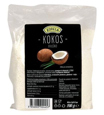 KOKOS BRAŠNO 200g ZORELA