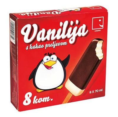 SLAD. SMIJEŠAK ŠTAPIĆ 8 X 70 ml MULT.VAN NTL