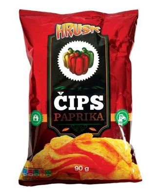 ČIPS HRUSK 90g PAPRIKA