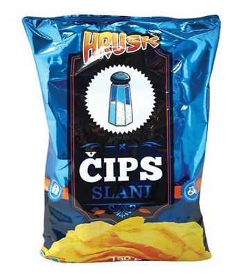 ČIPS HRUSK 150g SLANI