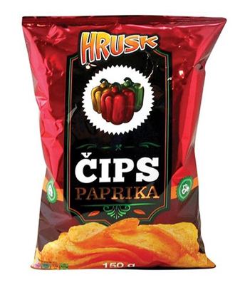 ČIPS HRUSK 150g PAPRIKA