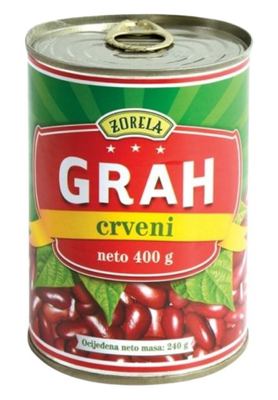 GRAH CRVENI 400g-ocijeđene mase 240g ZORELA