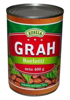 GRAH ŠARENI 400g-ocijeđene mase 240g ZORELA