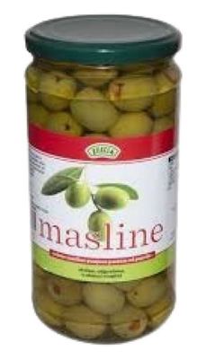 MASLINE ZELENE PUNJ. PAP. 695 g OCJ. MASA 400 g ZORELA ADRIATICON