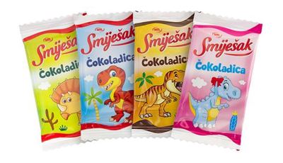 ČOKOLADA MLIJEČNA 15g SMIJEŠAK