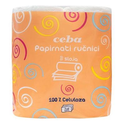 RUČNICI PAP. TROSLOJNI CEBA 2/1 EURO ROSA