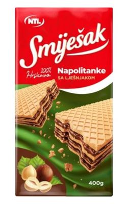 NAPOLITANKE 400g LJEŠNJAK SMIJEŠAK