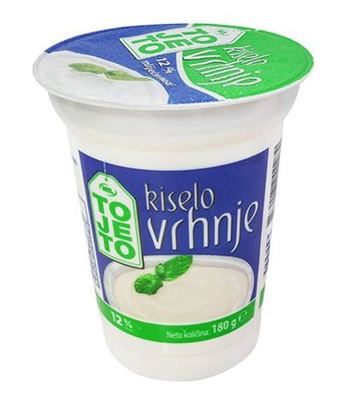 VRHNJE KISELO 180g 12%mm TOJETO