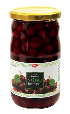 KOMPOT VIŠNJA 340 g BEZ KOŠTICA FRUDELA