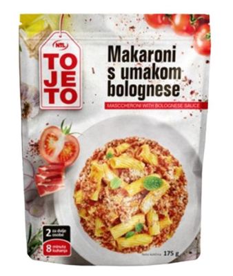 MAKARONI S UMAKOM BOLOGNESE 175g TOJETO