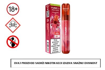 VUSE GO PEN 1000 STRAWBERRY ICE 20mg