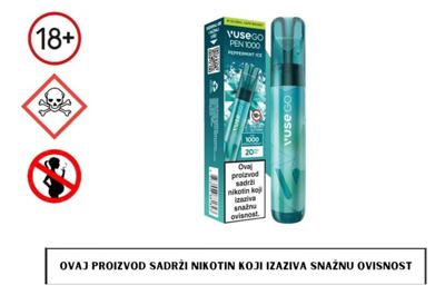 CIGARETE VUSE GO PEN 1000 PEPPERMINT ICE 20 MG