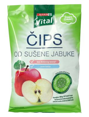 ČIPS OD JABUKE SPAR VITAL 50 g