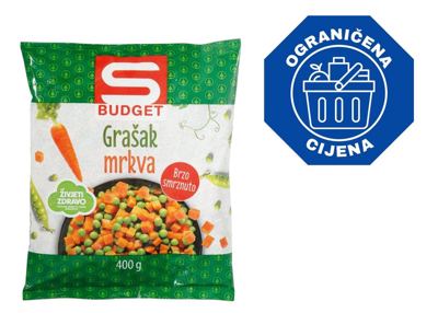 GRAŠAK MRKVA S-BUDGET 400 g