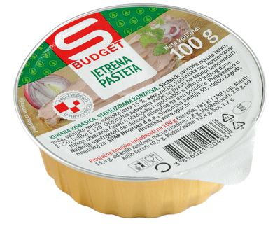 PAŠTETA S-BUDGET JETRENA 100 g