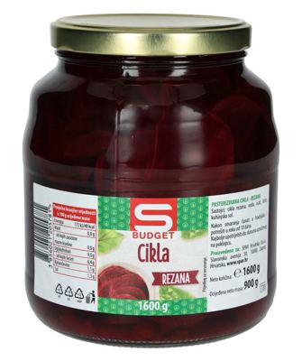 CIKLA S-BUDGET REZANA 1600 g