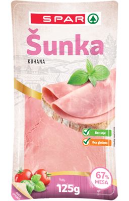ŠUNKA KUHANA 125 g SPAR