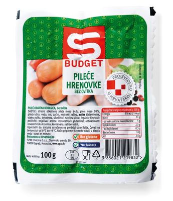 HRENOVKE PILEĆE S BUDGET 100 g