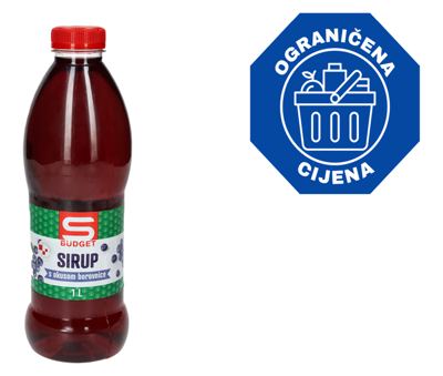 SIRUP S-BUDGET BOROVNICA 1 L