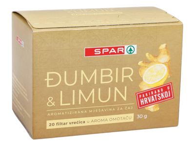 ČAJ SPAR ĐUMBIR LIMUN 30 g