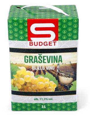 VINO S-BUDGET GRAŠEVINA 3 L