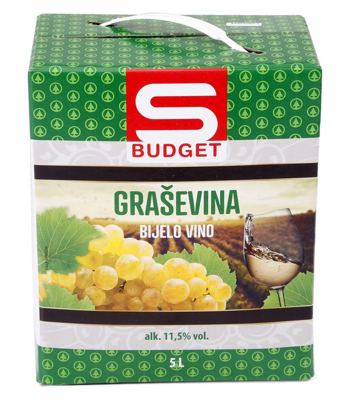 VINO S-BUDGET GRAŠEVINA 5 L