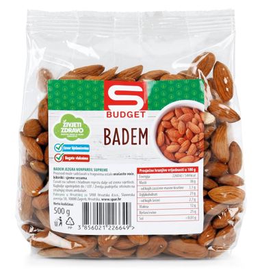 BADEM JEZGRA S-BUDGET 500 g