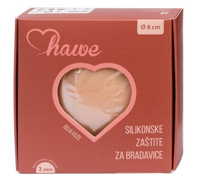 Hawe silikonske zaš.za bradavice 4kom
