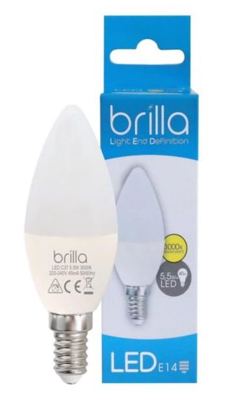 ŽARULJA BRILLA LED E14 C37 5.5W (40W)