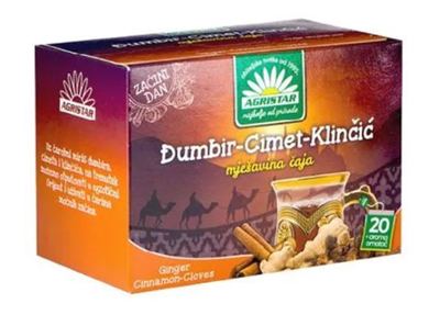 ČAJ ĐUMBIR-CIMET-KLINČIĆ 40g AGRISTAR