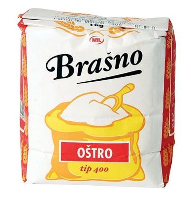 BRAŠNO NTL OŠTRO 1kg T-400 ČM