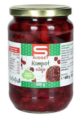 KOMPOT S-BUDGET VIŠ.BK.680 g