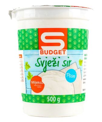 SIR SVJEŽI POS.S BUDGET 500 g