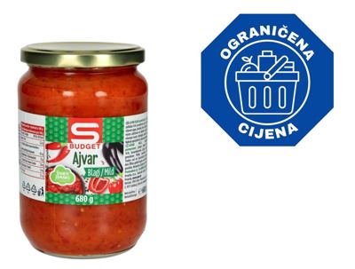AJVAR S-BUDGET BLAGI 680 g